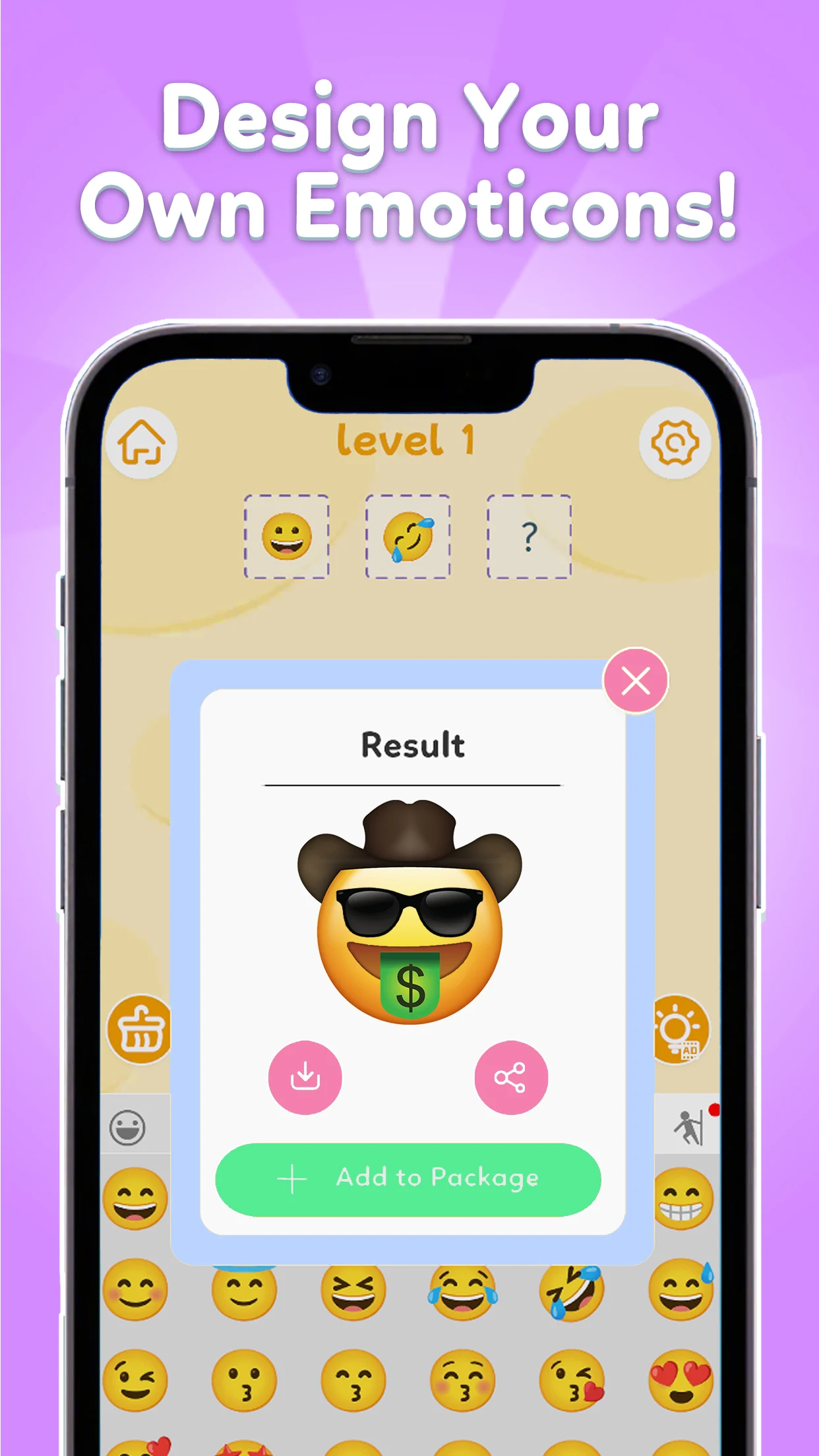 Emoticon Creator Launcher screenshot